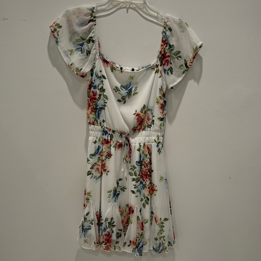 Hawaiian Floral Mini Dress